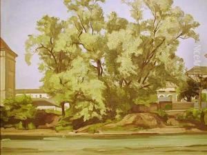Henri, Les Grands Saules De L'arve by Louis Henri Salzmann