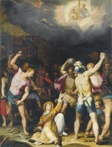 Lapidazione Di Santo Stefano by Orazio Samacchini
