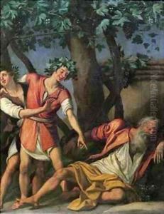The Drunkenness of Noah by (Jacopo Chimenti) Empoli