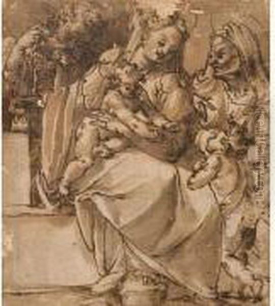 La Sainte Famille Avec Sainte Elisabeth Et Saint Jean-baptiste - view 1