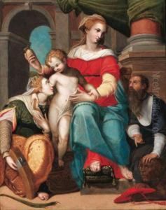 Madonna And Child With Saint Jerome And Saint Catherine