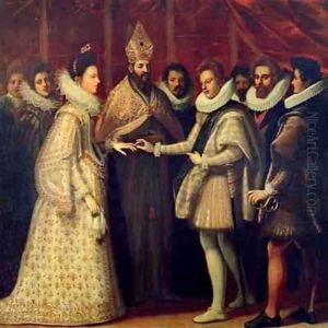 The Marriage of Catherine de Medici and Henri II by (Jacopo Chimenti) Empoli