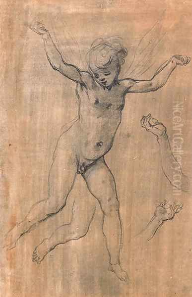 An angel in flight - view 1