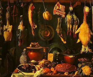 Still Life with Game by (Jacopo Chimenti) Empoli