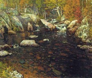 Woodland Pool by John Joseph Enneking
