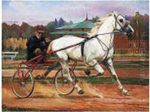 Trotting Buggy by Nikolai Semenovich Samokish