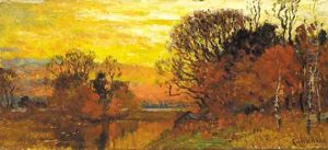 Sunset Afterglow by John Joseph Enneking