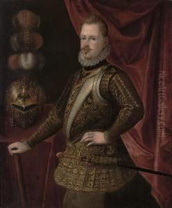 Portrait Of A North Italian Ducal Figure by Alonso Sanchez Coello