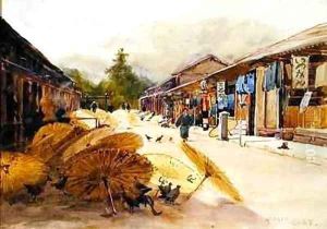 Drying Umbrellas After a Rain Storm