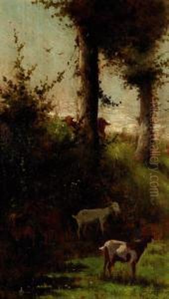 Paisaje Con Cabras En Pontoise - view 1