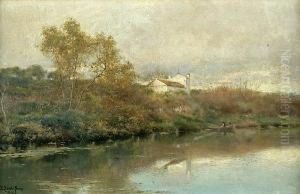 A Boater On A River