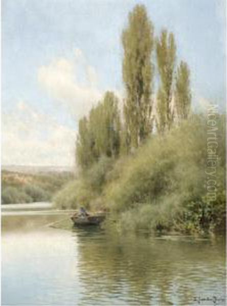 Un Paseo En Barca (an Elegant Lady In A Rowing Boat) - view 1