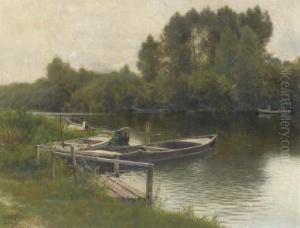 A River Landscape In Pontoise
