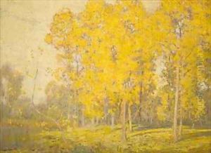 Landscape with Trees Autumn by Sir Alfred East