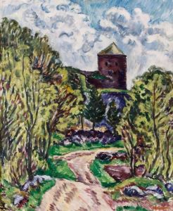 Landskap Med Bohus Fastning by Gosta Sandels