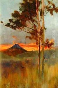An Angry Night Hakone Mountains by Sir Alfred East