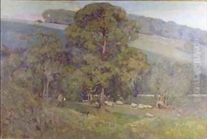 Moonlight in the Cotswolds by Sir Alfred East