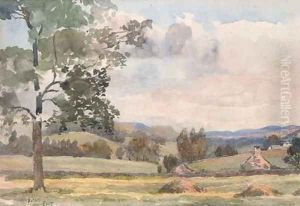 A quiet rural village by Sir Alfred East