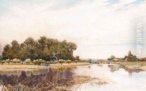 Passing shower at Streatley by Sir Alfred East