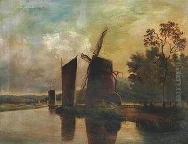 Wherries By A Mill On A Bend In The River - view 1
