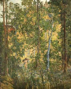 The haunted glade by Sir Alfred East