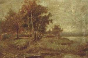 Autumn, a backwater on the Thames by Sir Alfred East