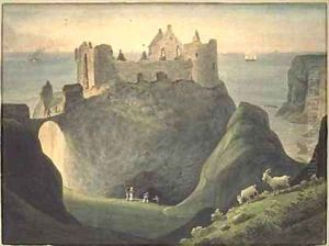 Dunluce Castle county of Antrim Ireland by Augustus Earle
