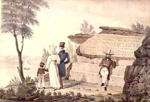 Mrs Macquaries Seat Government Domain Sydney by Augustus Earle