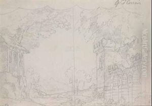A) E B) Studi Di Scenografie by Alessandro Sanquirico