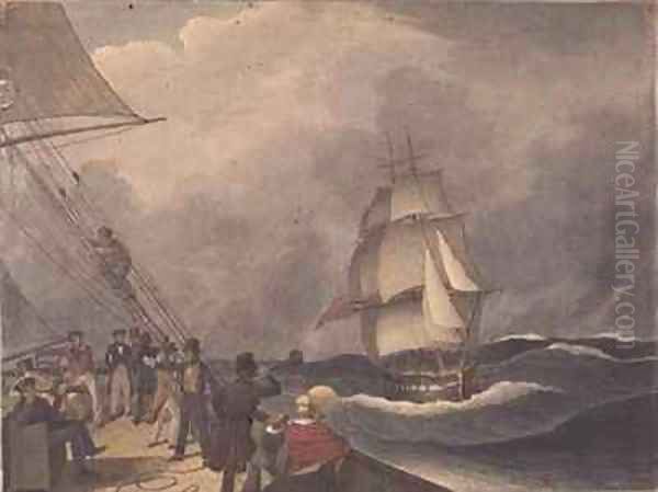 Speaking a vessel off the Cape of Good Hope - view 1