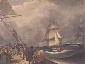 Speaking a vessel off the Cape of Good Hope by Augustus Earle
