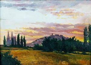 Atardecer En Burgos by Marceliano Santa Maria Sedano