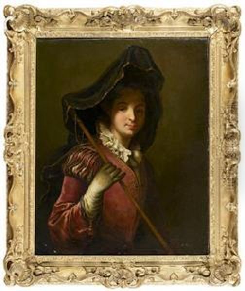 Portrait De Femme En Pelerine - view 1