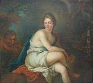 Diane Au Bain by Jean-Baptiste Santerre