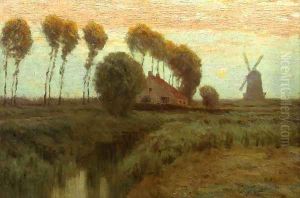 Moonrise Holland by Charles Harry Eaton