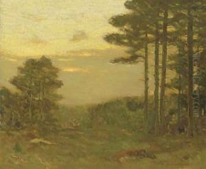 Pine Trees at Dusk by Charles Harry Eaton