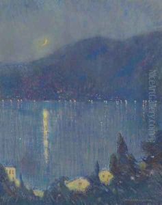 Nocturne, Lake Como by Charles Harry Eaton