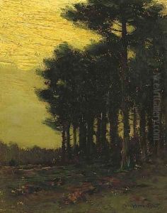 A Stand of Trees at Dusk by Charles Harry Eaton