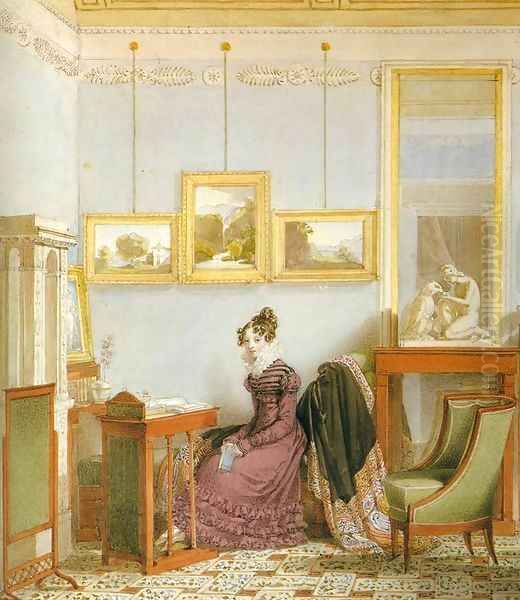 Woman at her Writing Desk - view 1