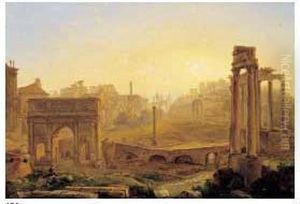 Veduta Del Foro Romano by Louise-Josephine Sarazin de Belmont
