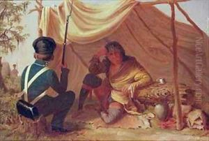 Osceola in Captivity by Seth Eastman