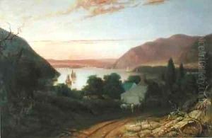Hudson River with a Distant View of West Point by Seth Eastman