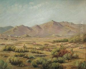 A Desert Landscape In Bloom