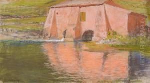 Casale Sul Lago by Giulio Artistide Sartorio