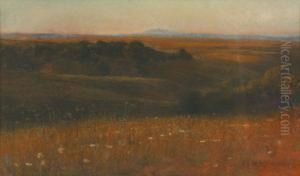 Paysage De La Campagne Romaine by Giulio Artistide Sartorio