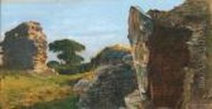 Paesaggio Della Campagna Romana by Giulio Artistide Sartorio