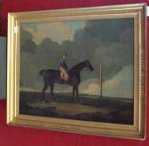 Study Of A Mounted Jockey