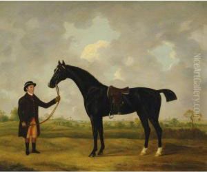 Horse And Groom In A Landscape Horse And Groom In A Landscape
