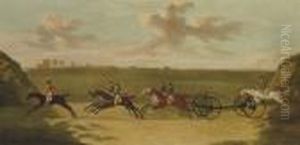 The Chaise Match, Run On Newmarket Heath, Wednesday 29 August,1750 by J. Francis Sartorius