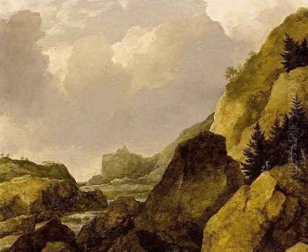 Scandinavian Rocky River Landscape 1649 - view 1